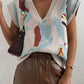 Color Block V-Neck Sweater Vest