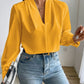 V Neck Long Sleeve Top