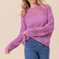 BiBi Openwork Long Sleeve Knit Top - Brand BiBi