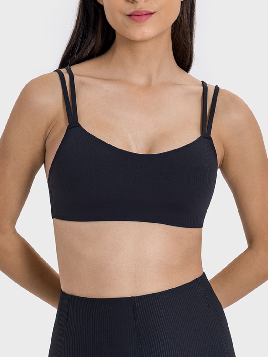 Scoop Neck Double Strap Active Cami