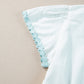 Contrast Trim Button Up Short Sleeve Dress