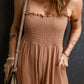Frill Smocked Wide Leg Jumpsuit