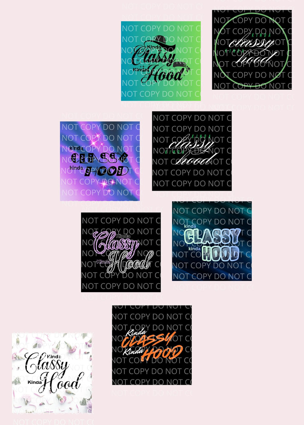 Kinda Classy Kinda Hood Multi-Style Round Sticker Digital Bundle | 31 Designs, 5 File Formats
