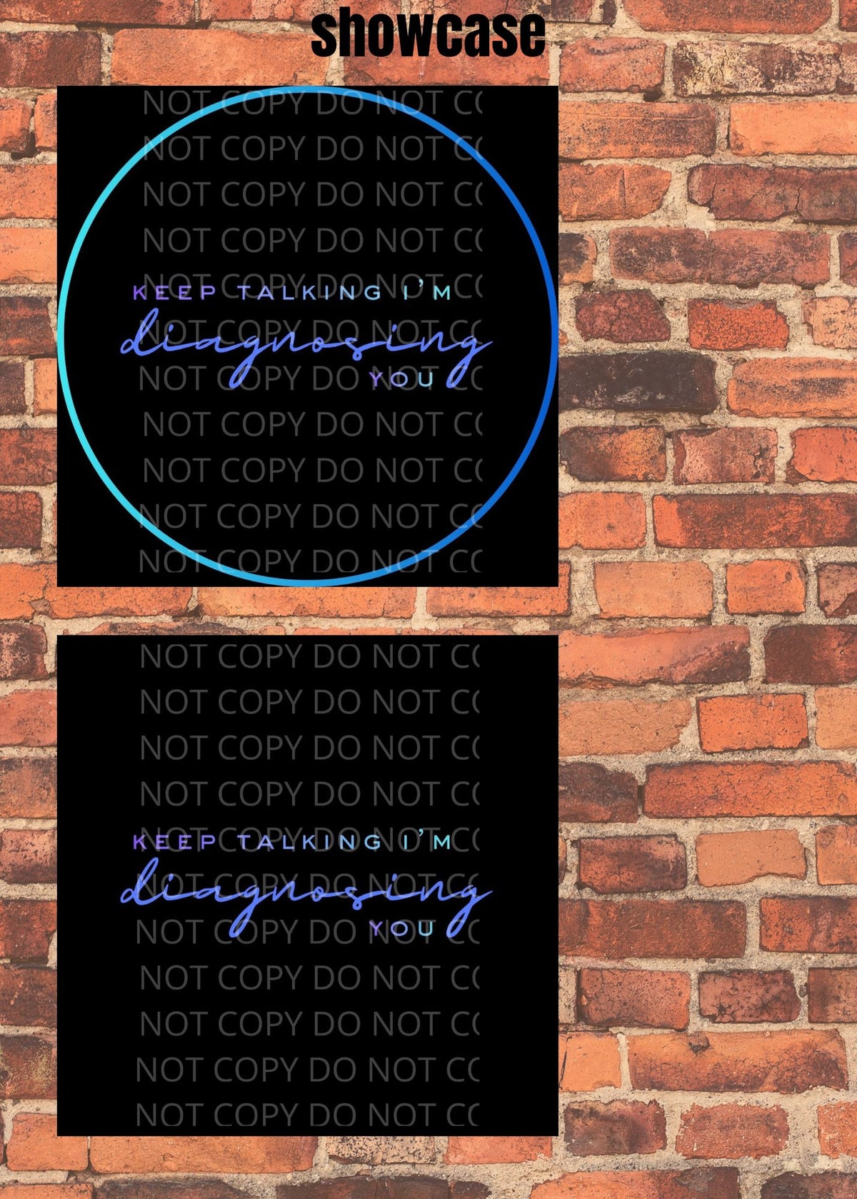 "Keep Talking I'm Diagnosing You" Printable Sticker Collection – 17 Multi-Style Sheets, 6 High-Quality File Formats Instant Download