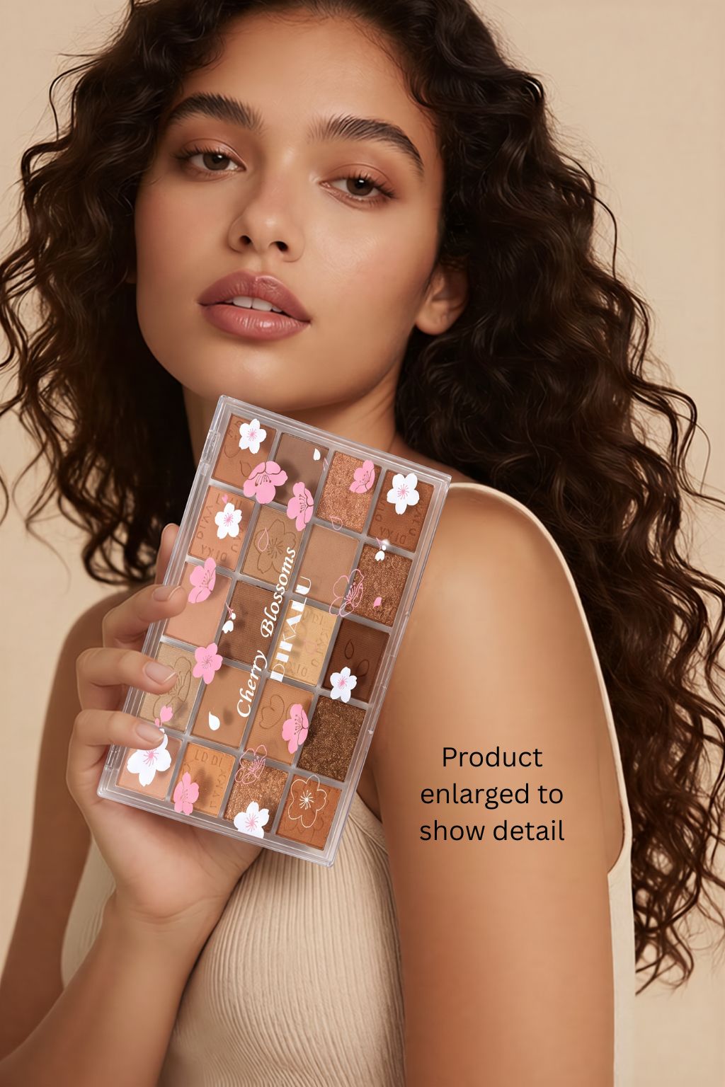 DIKALU Cherry Blossoms Eyeshadow Palette – 20 Earth Tone Matte & Shimmer Shades