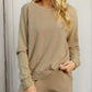 Round Neck Long Sleeve Sweatshirt