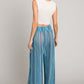 Cotton Bleu by Nu Label Striped Smocked Cover Up Pants
