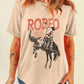 Full Size Cowboy Graphic Round Neck Short Sleeve T-Shirt