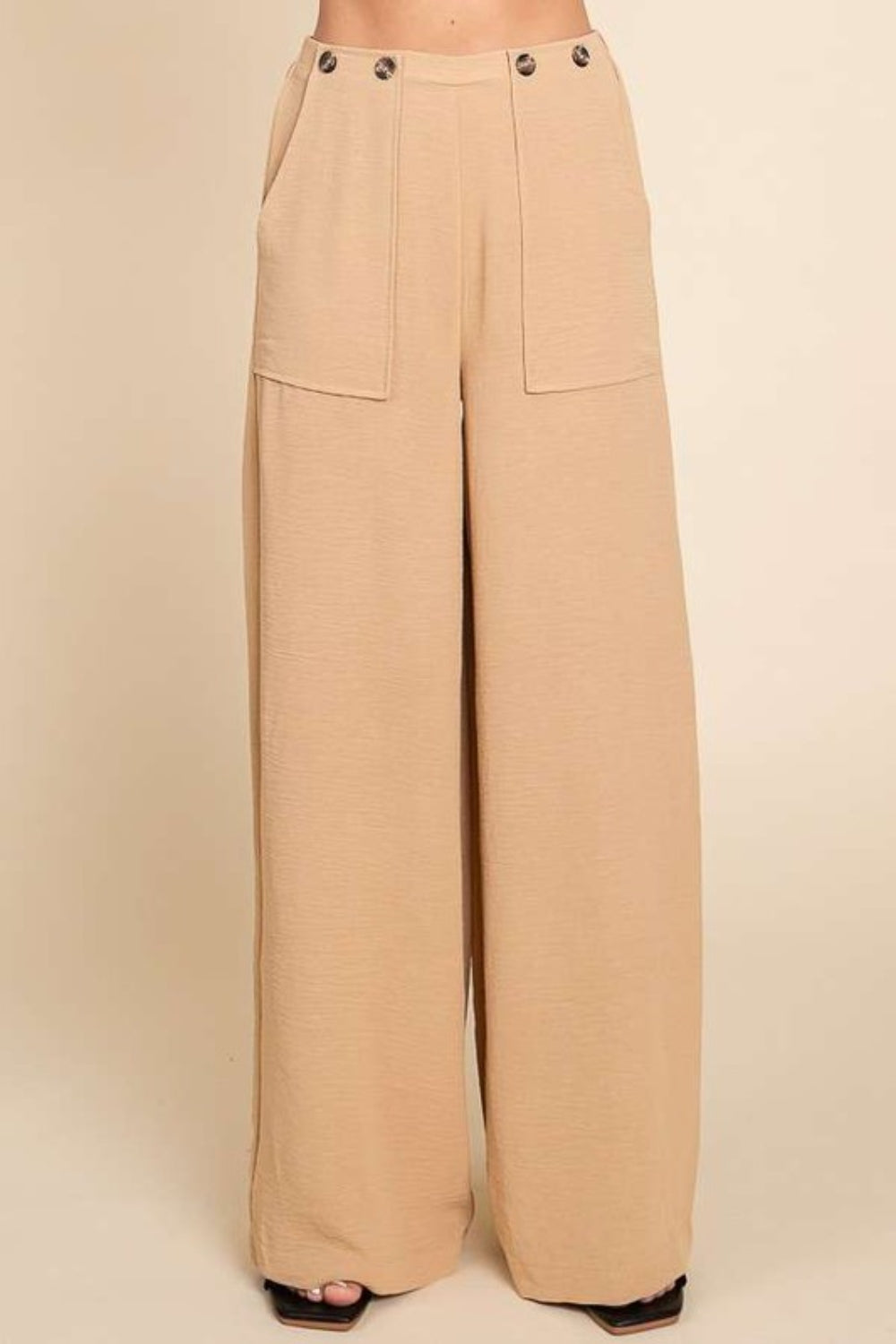 Culture Code Full Size High Waist Wide Leg Cargo Pants *