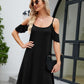 Ruffled Scoop Neck Mini Dress