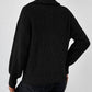 Honey Half Zip Dropped Shoulder Sweater