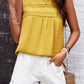 Sara Mia Swiss Dot Round Neck Tank