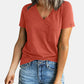 Full Size Pocketed V-Neck Short Sleeve T-Shirt