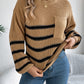 Striped Round Neck Long Sleeve Sweater