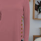 FAM-FAM Round Neck Long Sleeve T-Shirt