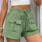 Beautiful Bea Tied Elastic Waist Shorts with Pockets