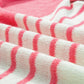 Striped V-Neck Short Sleeve Knit Top
