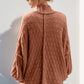 Double Take Full Size Open Front Long Sleeve Cardigan