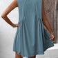 Ivy Lane Ruched V-Neck Sleeveless Mini Dress