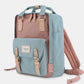 Himawari Contrast Waterproof Nylon Backpack Bag