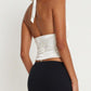 Lace Detail Halter Neck Tank