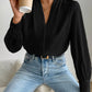 V Neck Long Sleeve Top