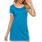 Contrast Trim Short Sleeve Lounge Dress
