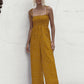 Beautiful Bea Square Neck Spaghetti Strap Jumpsuit