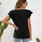 Full Size Ruffled Square Neck Cap Sleeve Blouse