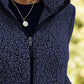Pocketed Zip Up Turtleneck Jacket