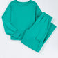 Full Size Round Neck Long Sleeve Top and Drawstring Pants Set