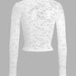 Devine Scoop Neck Long Sleeve Lace Top