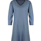 Full Size V-Neck Half Sleeve Mini Dress