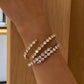 Stainless Steel Inlaid Zircon Bracelet