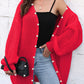Open Front Long Sleeve Cardigan