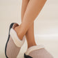Thermal Faux Fur Round Toe Slippers