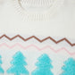 Christmas Tree Ribbed Hem Dropped Shoulder Sweater