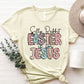Letter Graphic Round Neck Short Sleeve T-Shirt