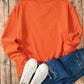 Letter Round Neck Long Sleeve Sweatshirt