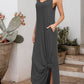 Slit Scoop Neck Sleeveless Maxi Dress