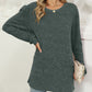 Full Size Pocketed Round Neck Long Sleeve T-Shirt