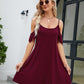 Ruffled Scoop Neck Mini Dress