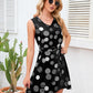 Tied Polka Dot V-Neck Dress
