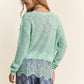 J.NNA Lace Detail Long Sleeve Knit Top