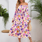 Full Size Printed Long Sleeve Midi Dress