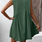 Ivy Lane Ruched V-Neck Sleeveless Mini Dress
