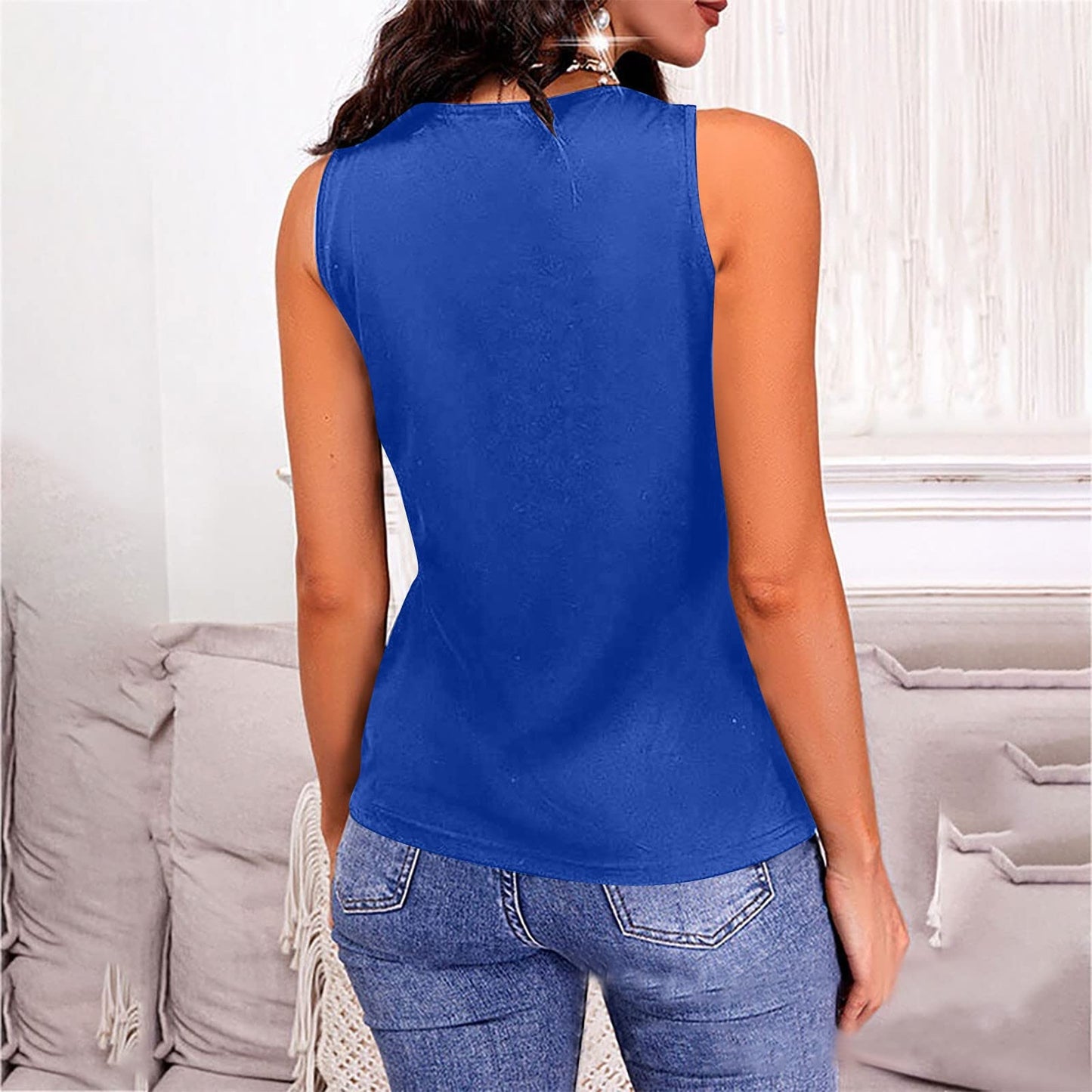 Full Size V-Neck Wide Strap Tank