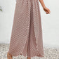 Tied Printed Wide Leg Pants