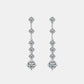 4 Carat Moissanite 925 Sterling Silver Earrings