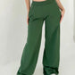 Elastic Waist Wide Leg Pants